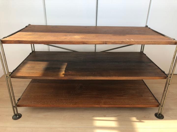 ＜a.depeche＞アデペシュ　アイアンシェルフ（1）オールドチーク