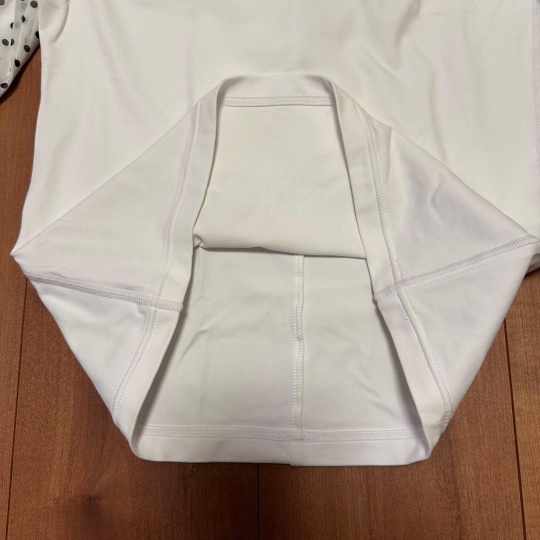 マークアンドロナ　長袖モックネック　サイズ36 ホワイト　美品　ゴルフウェア