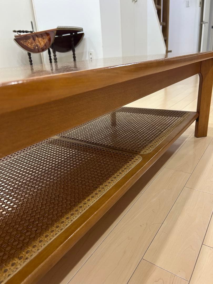 カリモク家具 karimoku リビングテーブル センター ローテーブル 籐