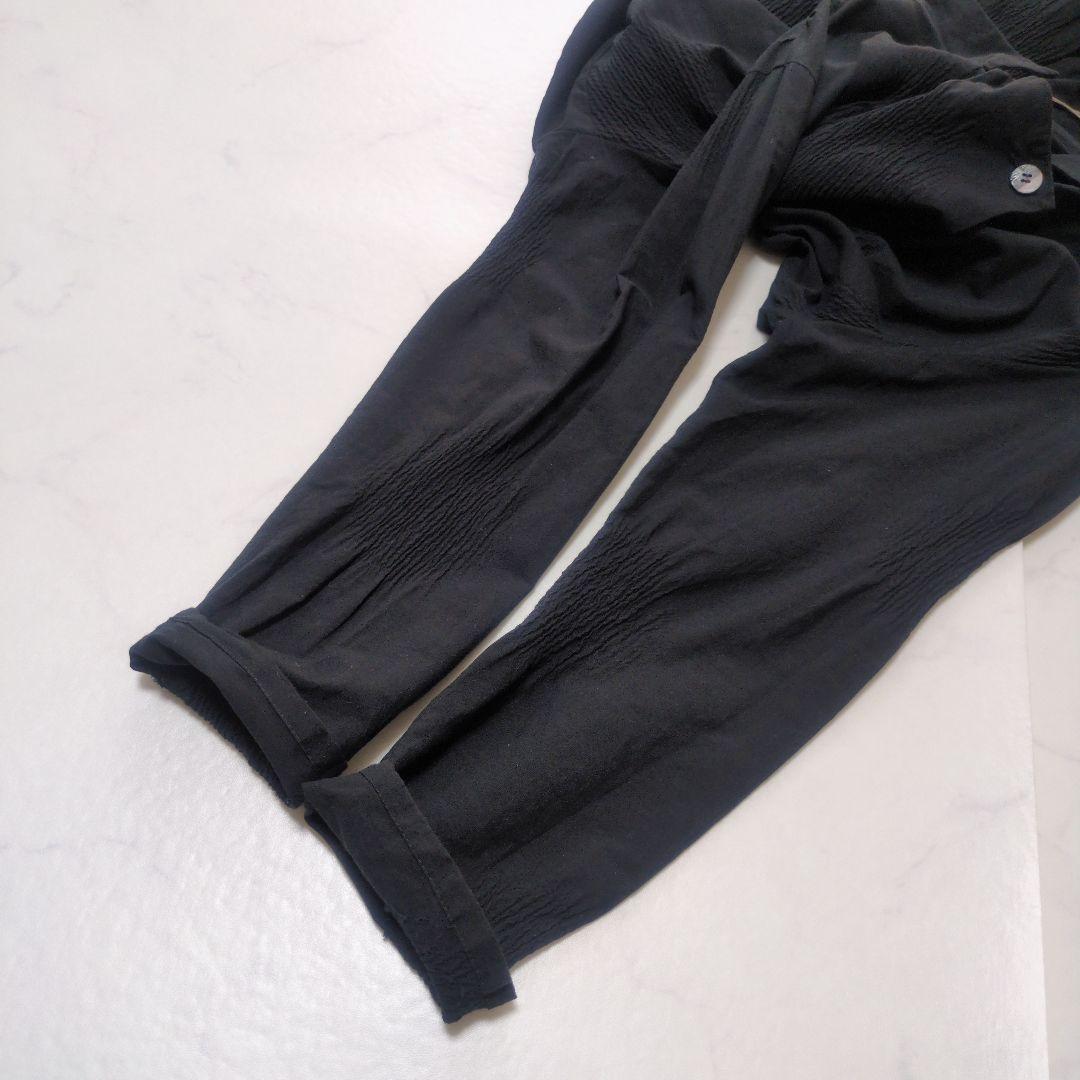 美品✨慈雨 変形ロングシャツワンピース 2WAY 羽織り 黒 センソユニコ