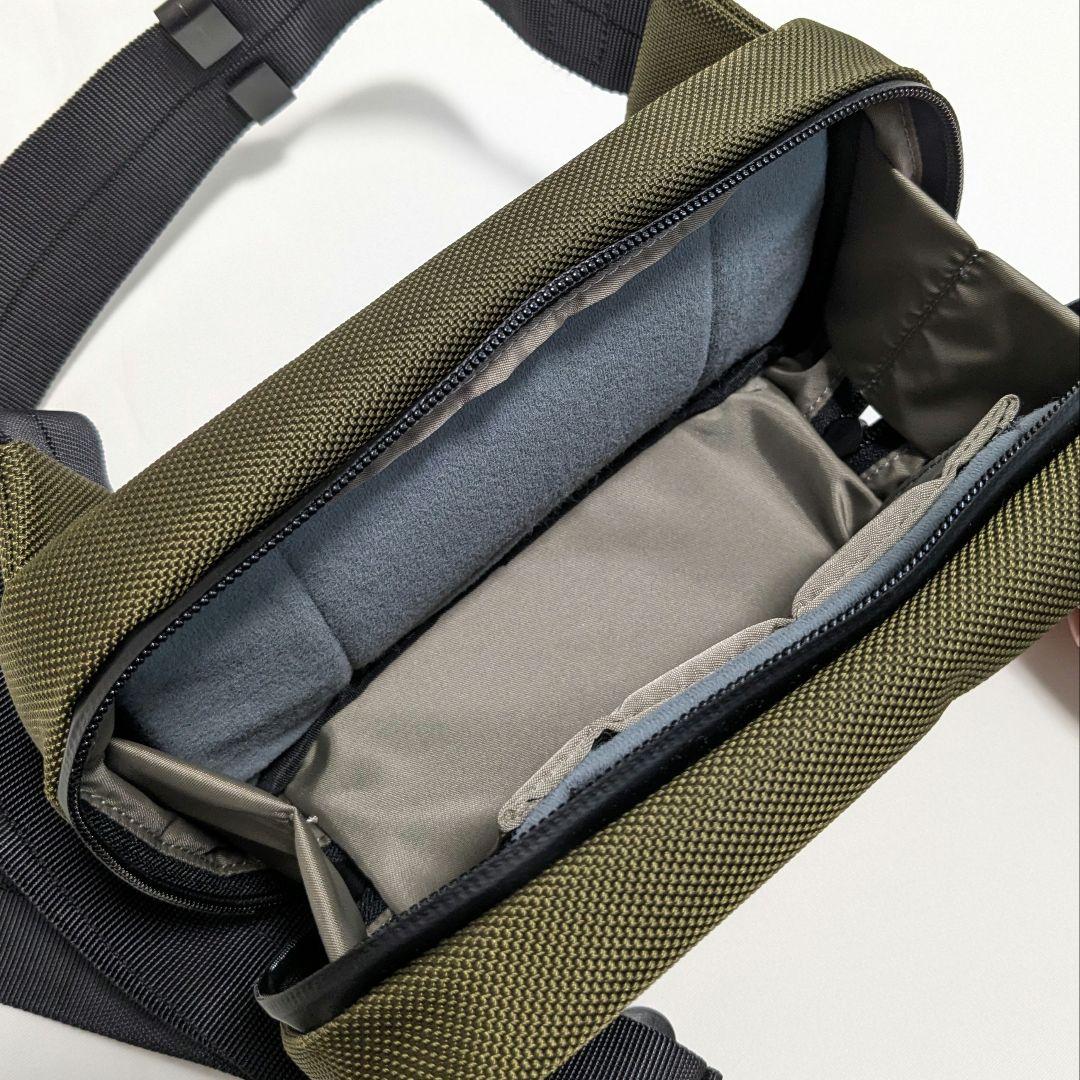 カワニシカバン　lauff​　ラフ　コーデュラ　カーキ　ボディバック　ナイロン