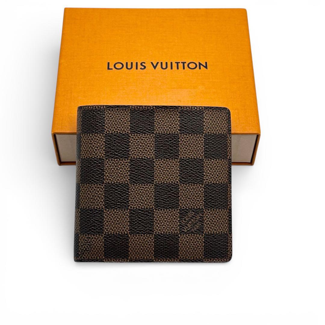 【極美品】ルイヴィトン ポルトフォイユ マルコ ダミエ 折り財布 CA0937