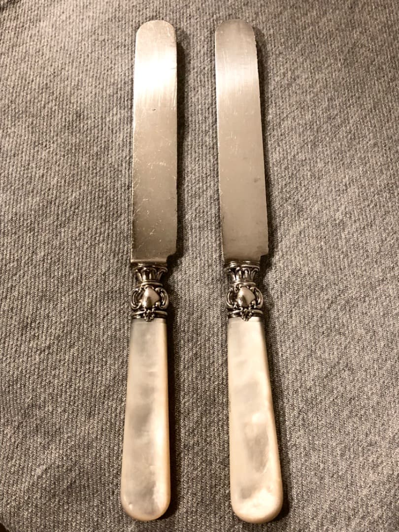 M5 Sterling Silver ヴィンテージ マザーオブパール ナイフ