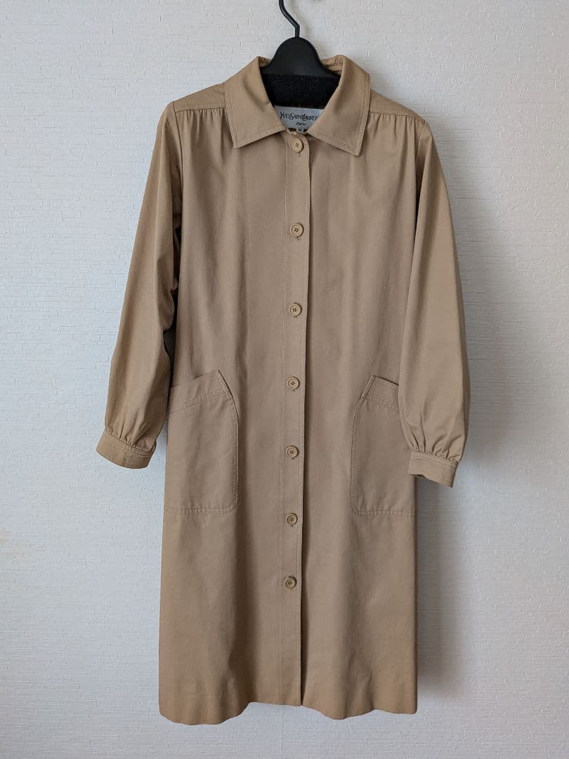 【美品】Yves Saint Laurent ベージュトレンチコート M