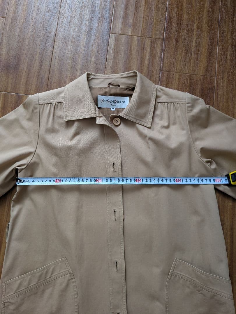 【美品】Yves Saint Laurent ベージュトレンチコート M