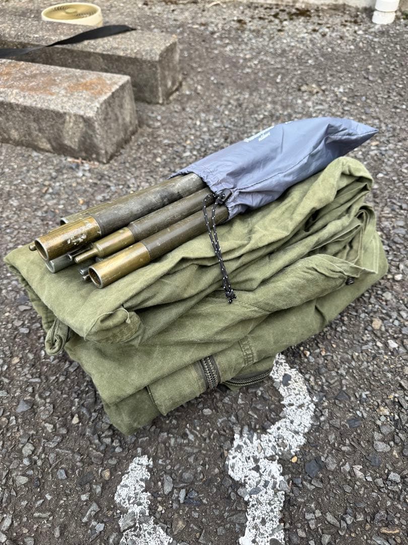 USハップテント（軍幕）ZIP加工済