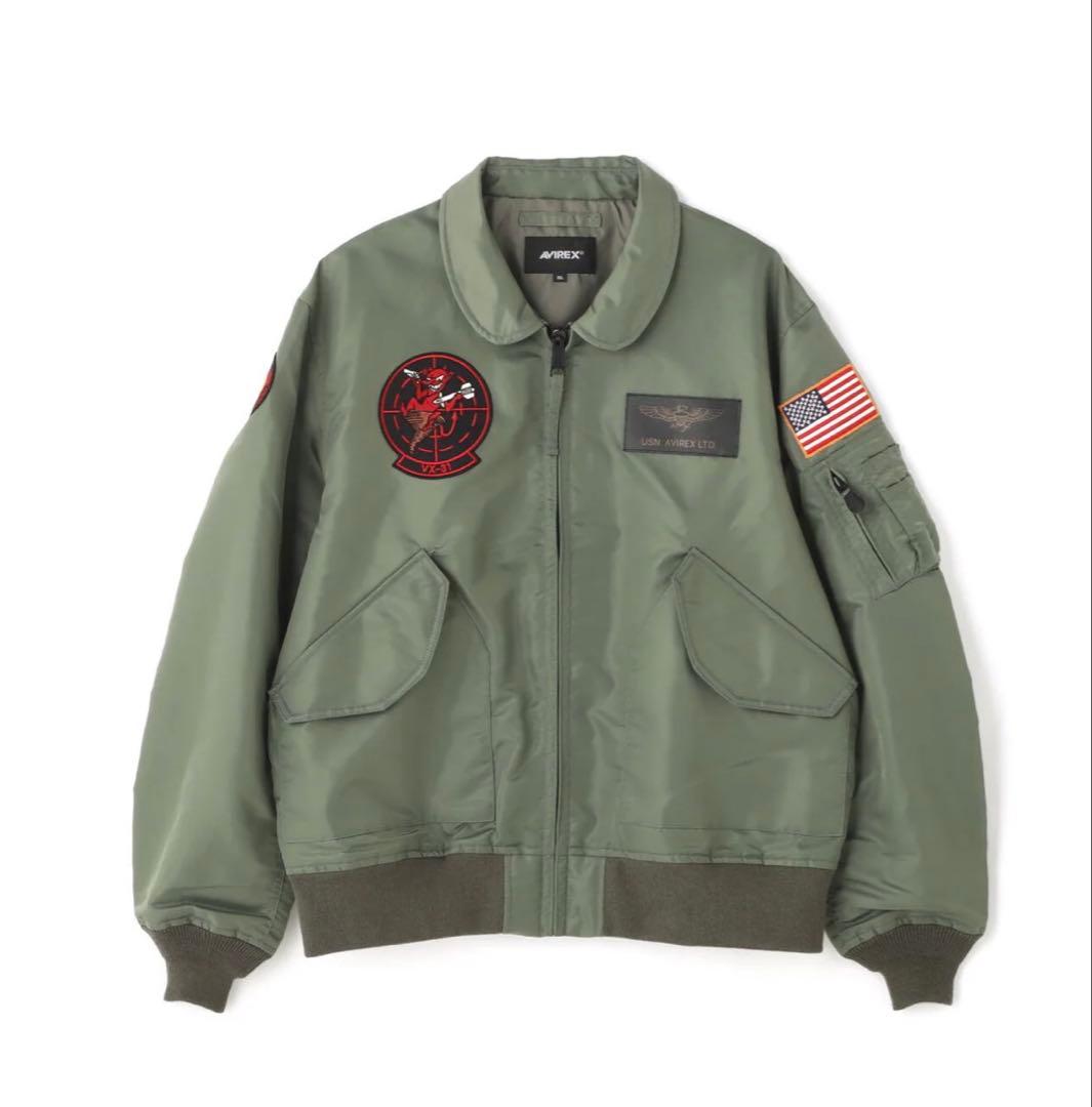 AVIREX CWU36P フライトジャケット トップガン セージグリーン XL