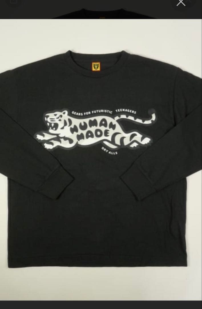 酒*花様 HUMAN MADE ブラック ロングスリーブ Tシャツ 2XL