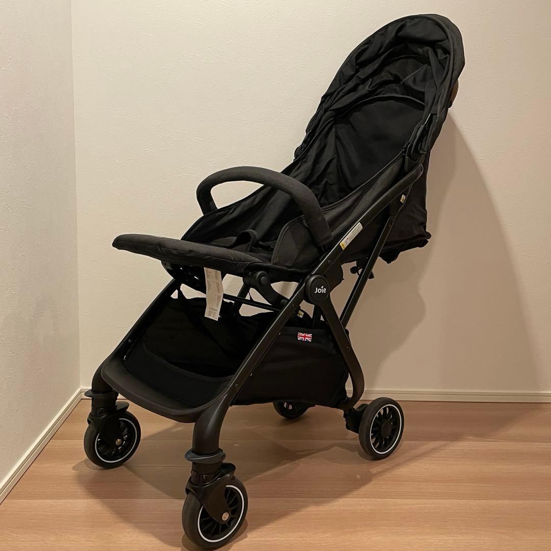 joie ツーリスト(ブラック)レインカバー付き・収納袋付き　AB型ベビーカー