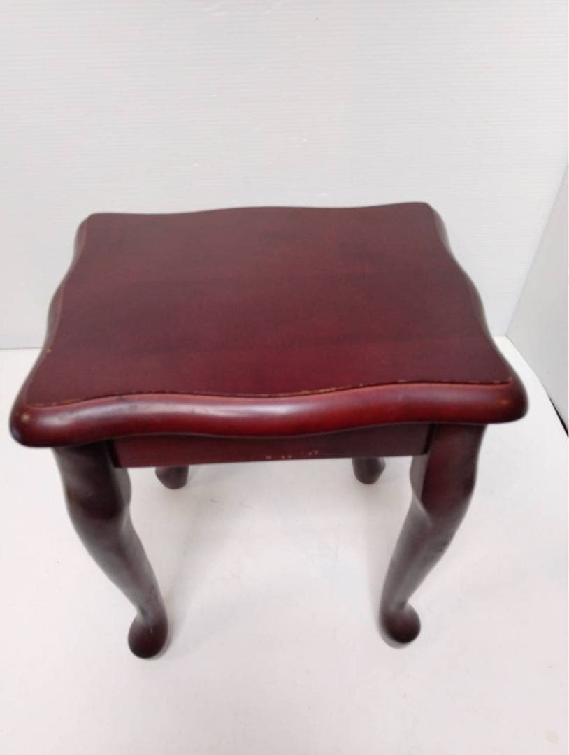 G1810 八幡産業　ネストテーブル 3段 3点セット 木製 アンティーク調