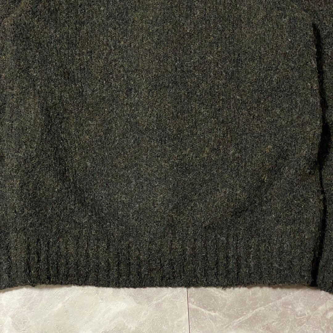 希少L 00s【OLD GAP】シャギーカーディガン 毛足長め/モヘア調 グレー