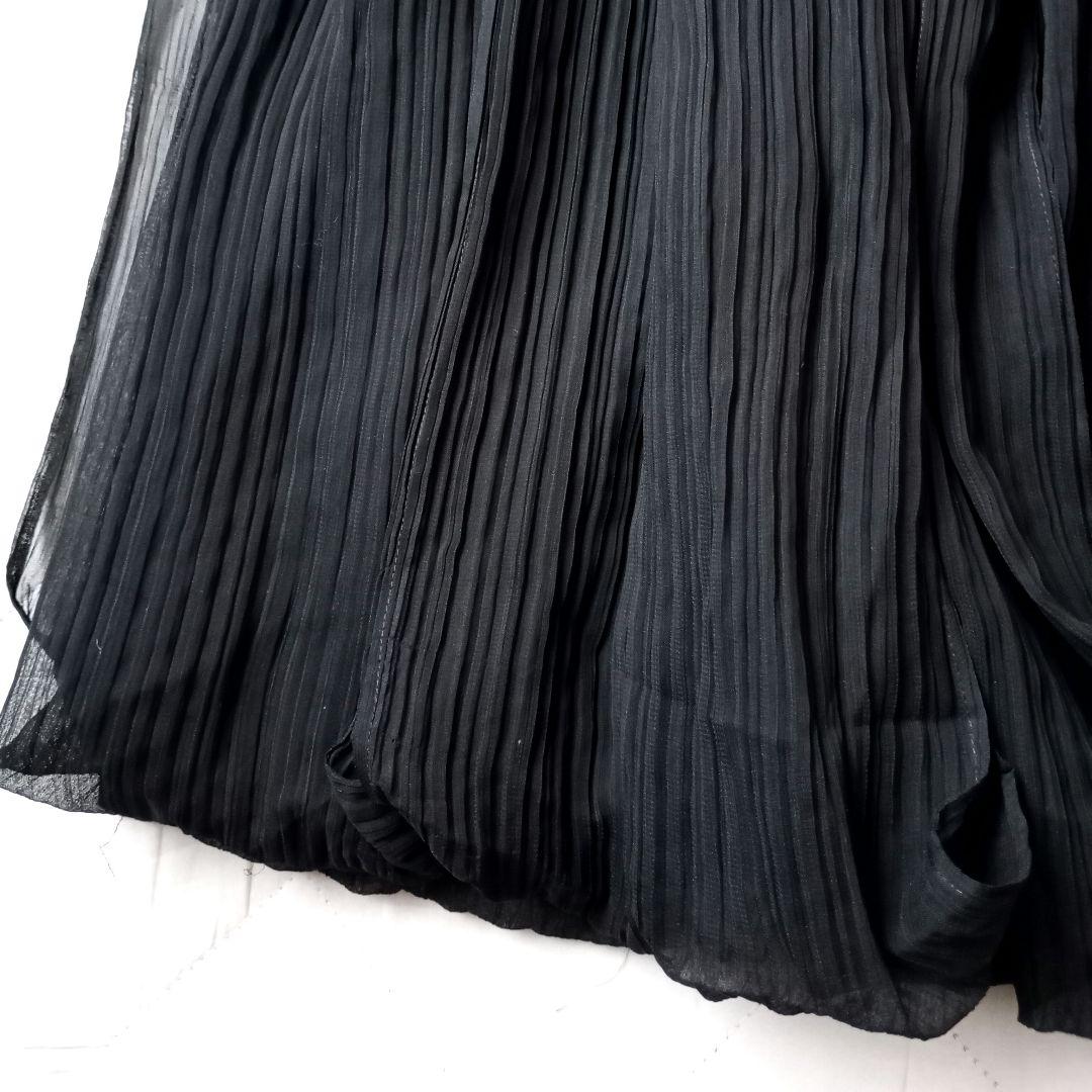 ISSEY MIYAKE　スカート　チュールプリーツ　マキシ丈　日本製　花びら