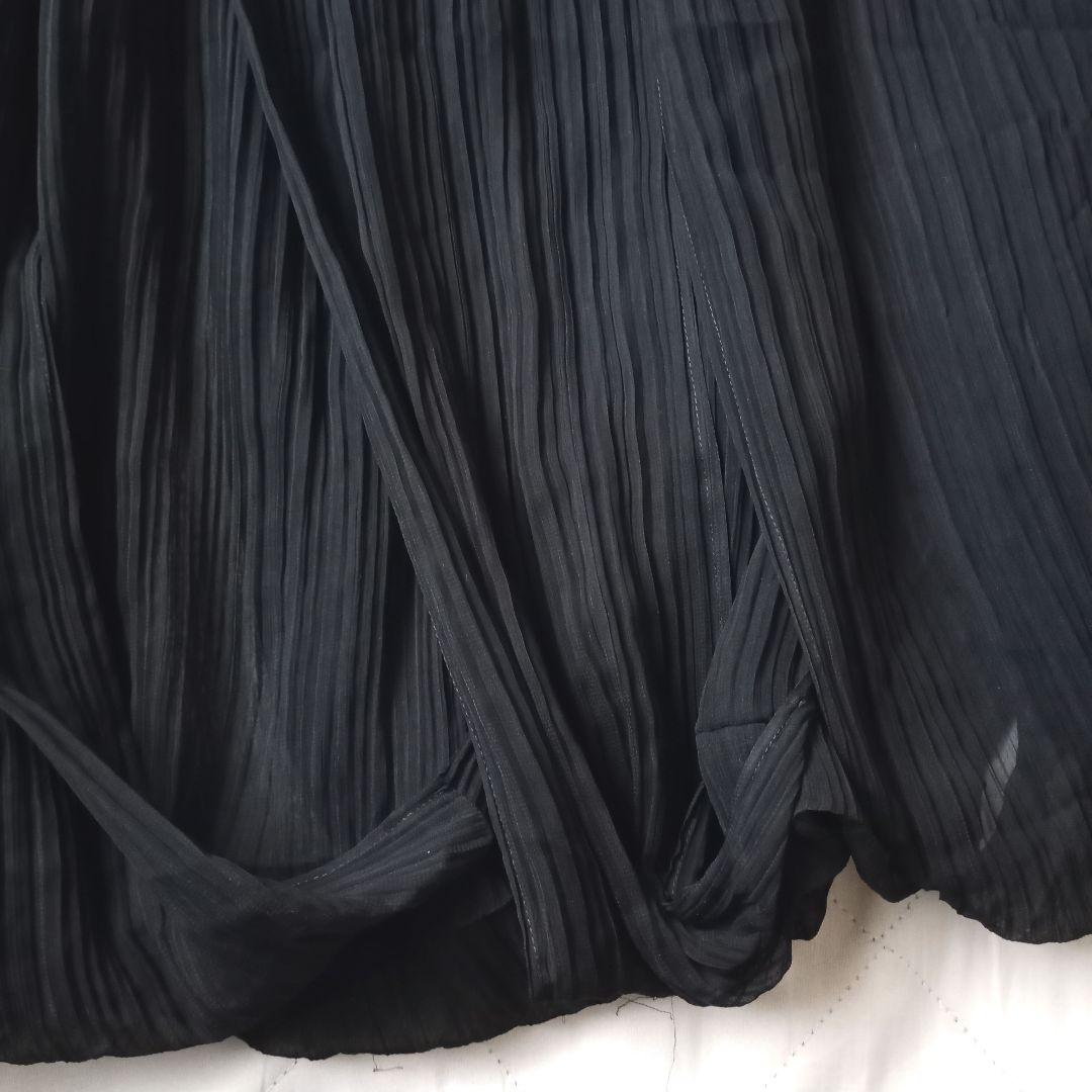 ISSEY MIYAKE　スカート　チュールプリーツ　マキシ丈　日本製　花びら