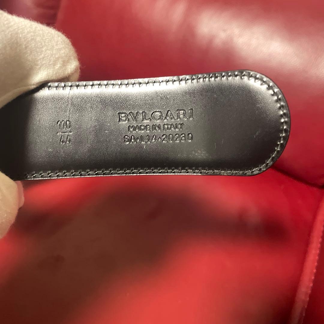 あれくさんどろすBVLGARI ブラック ベルト 110/44