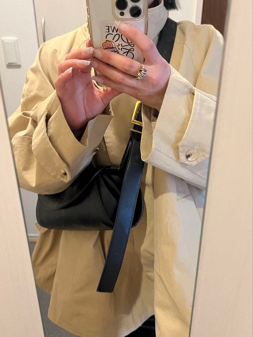 完売品nalm フリルハーフトレンチ