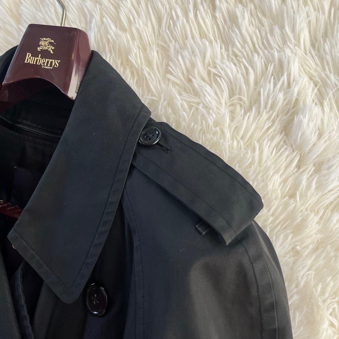 大きいサイズ　バーバリー　トレンチコート　ライナー　ノバチェック　ベルト　黒