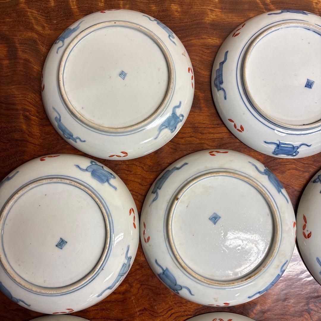 花の装飾 皿 11枚セット o0113o4