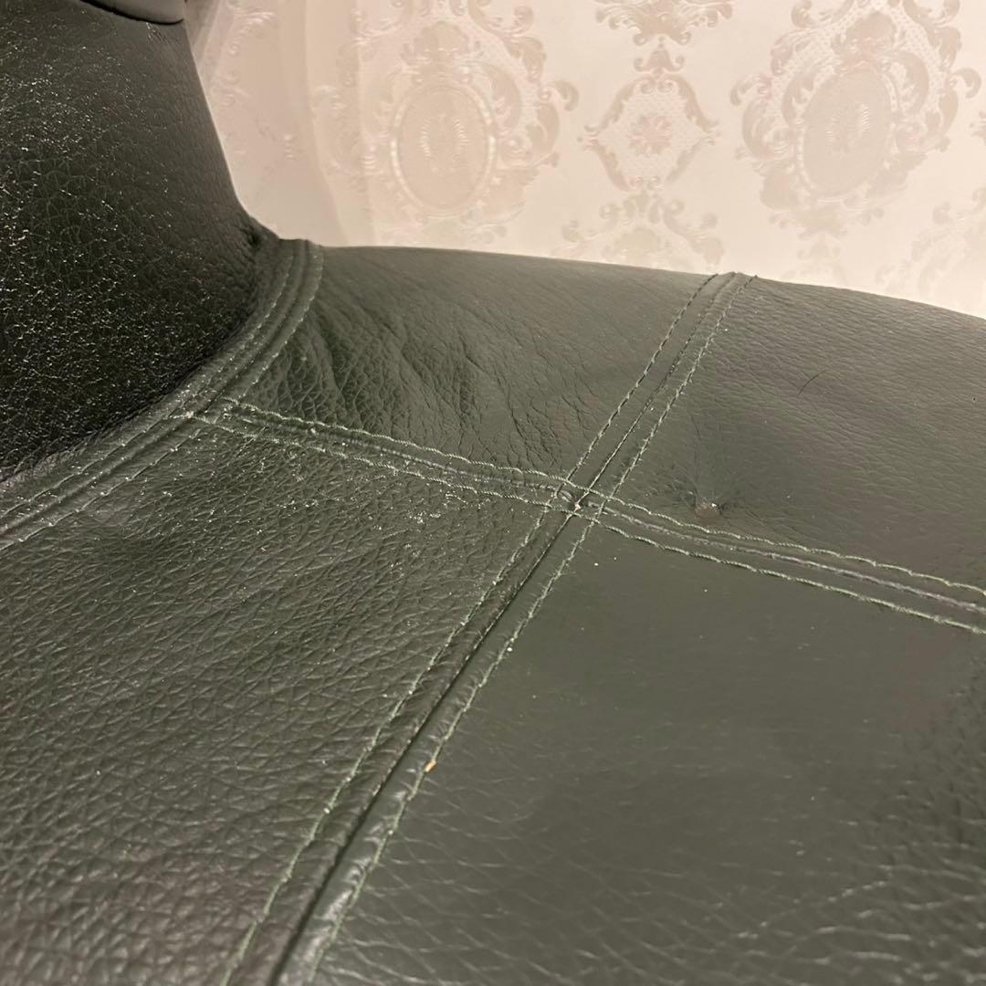 総本革　アニマルスツール　クジラ　ホエール　オットマン　椅子　キッズ　バイカラー