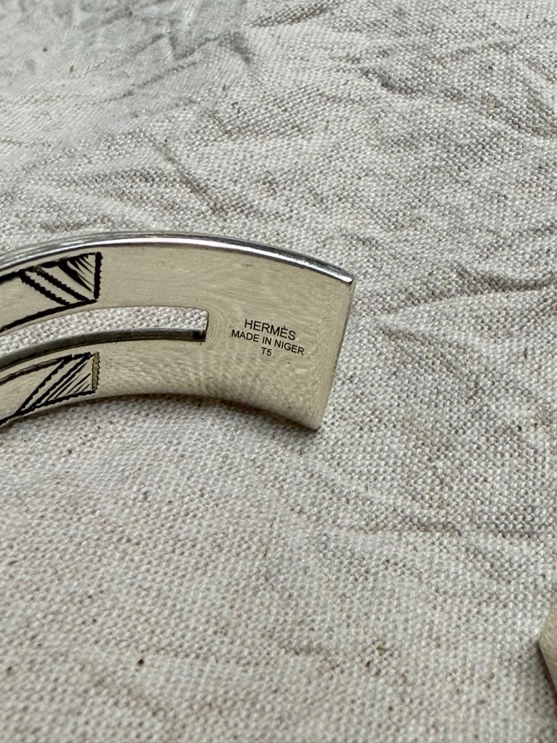 エルメス HERMES トゥアレグ バングル SV925 サイズT5