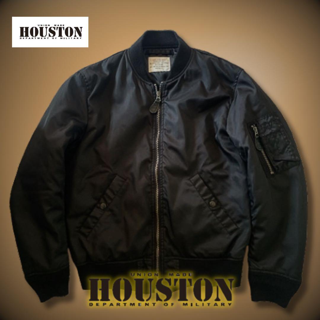『cool◎』HOUSTON(ヒューストン)MA-1フライトジャケット ブラック