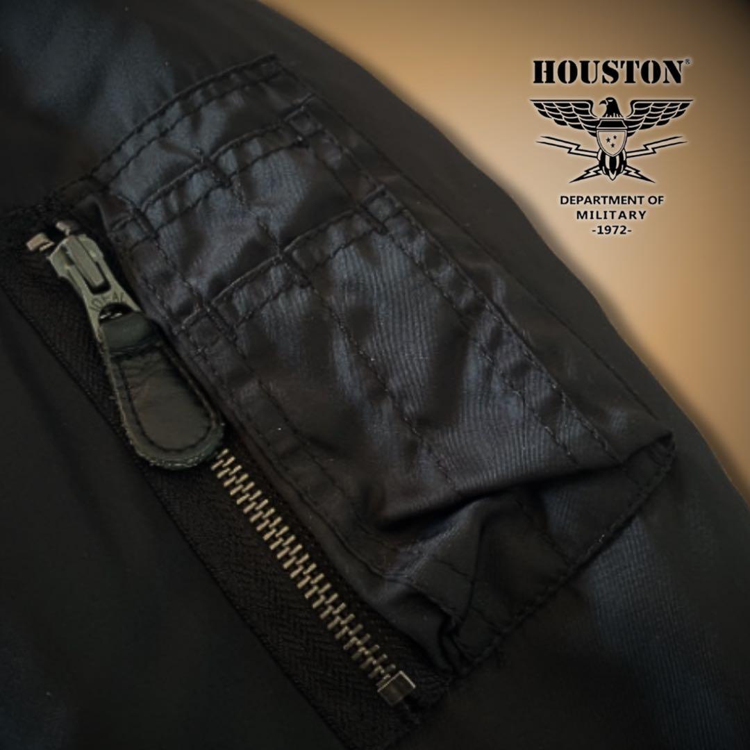 『cool◎』HOUSTON(ヒューストン)MA-1フライトジャケット ブラック