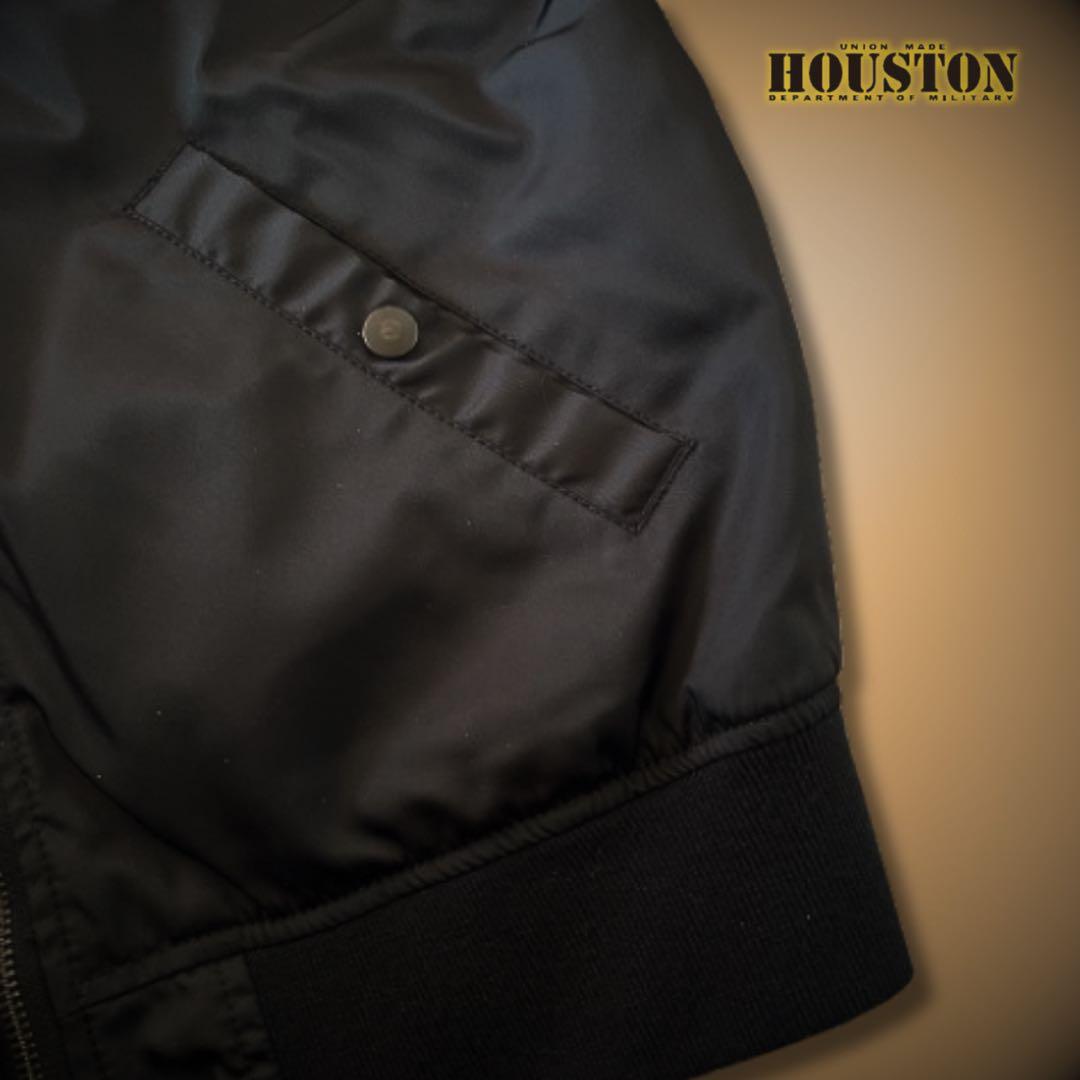 『cool◎』HOUSTON(ヒューストン)MA-1フライトジャケット ブラック