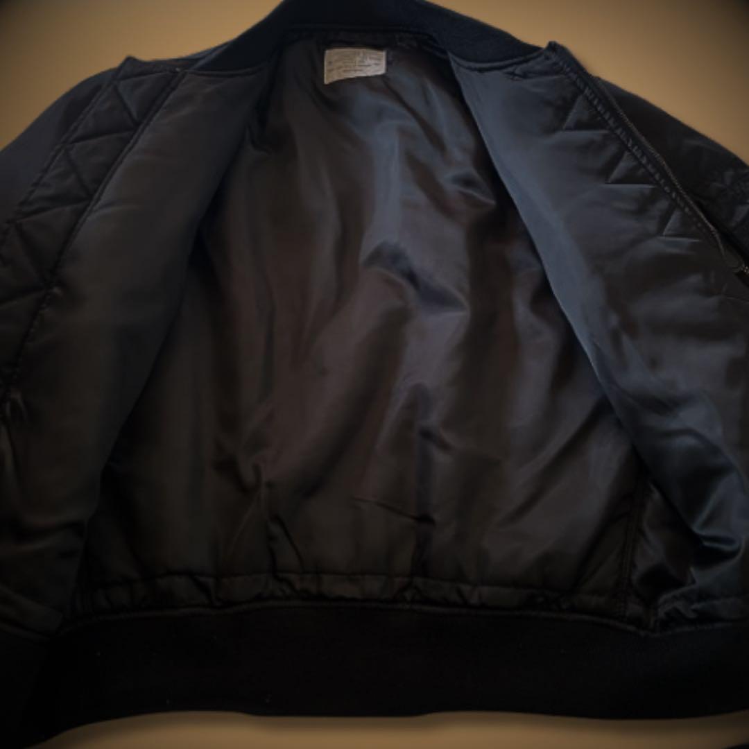 『cool◎』HOUSTON(ヒューストン)MA-1フライトジャケット ブラック