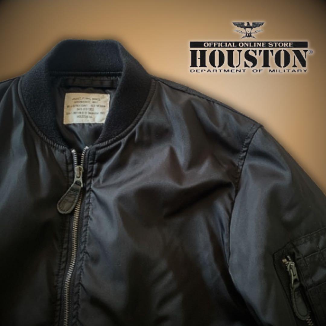『cool◎』HOUSTON(ヒューストン)MA-1フライトジャケット ブラック