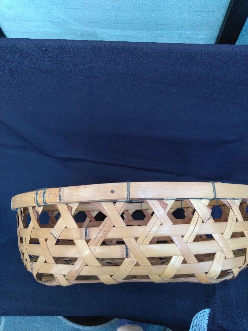 お値下げ　昭和レトロ　竹かご　大  小３ケ組