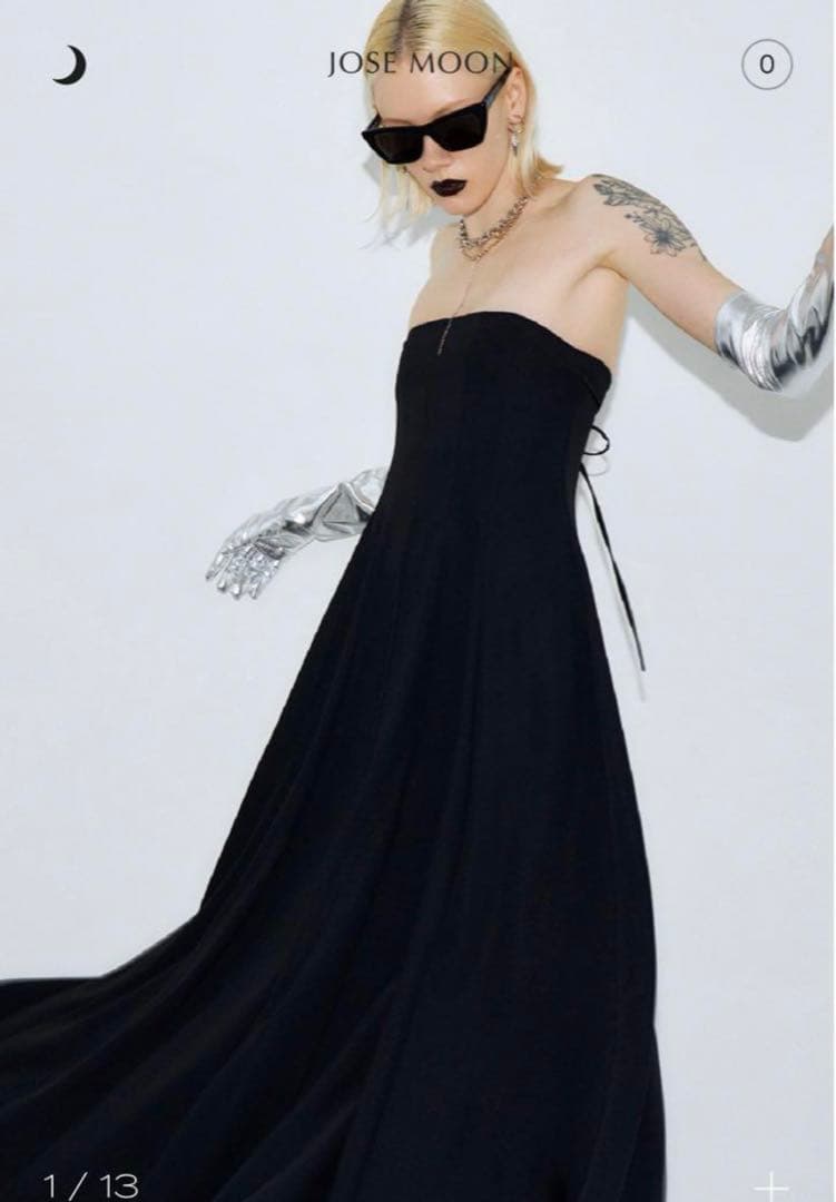 ［最終値下］josemoon TUBE FLARE DRESS ブラック