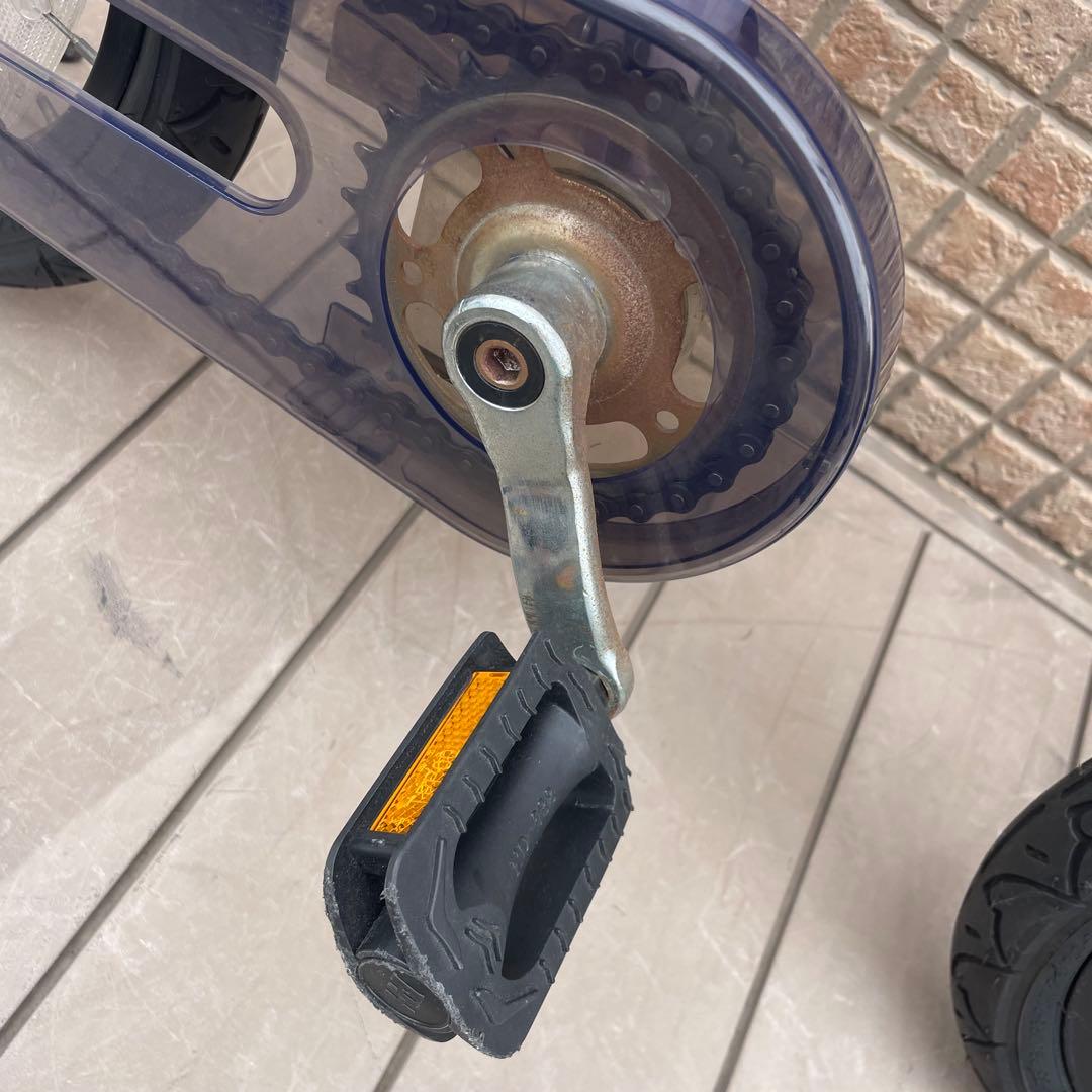 へんしんバイク 14インチ スタンド付属　紫　パープル