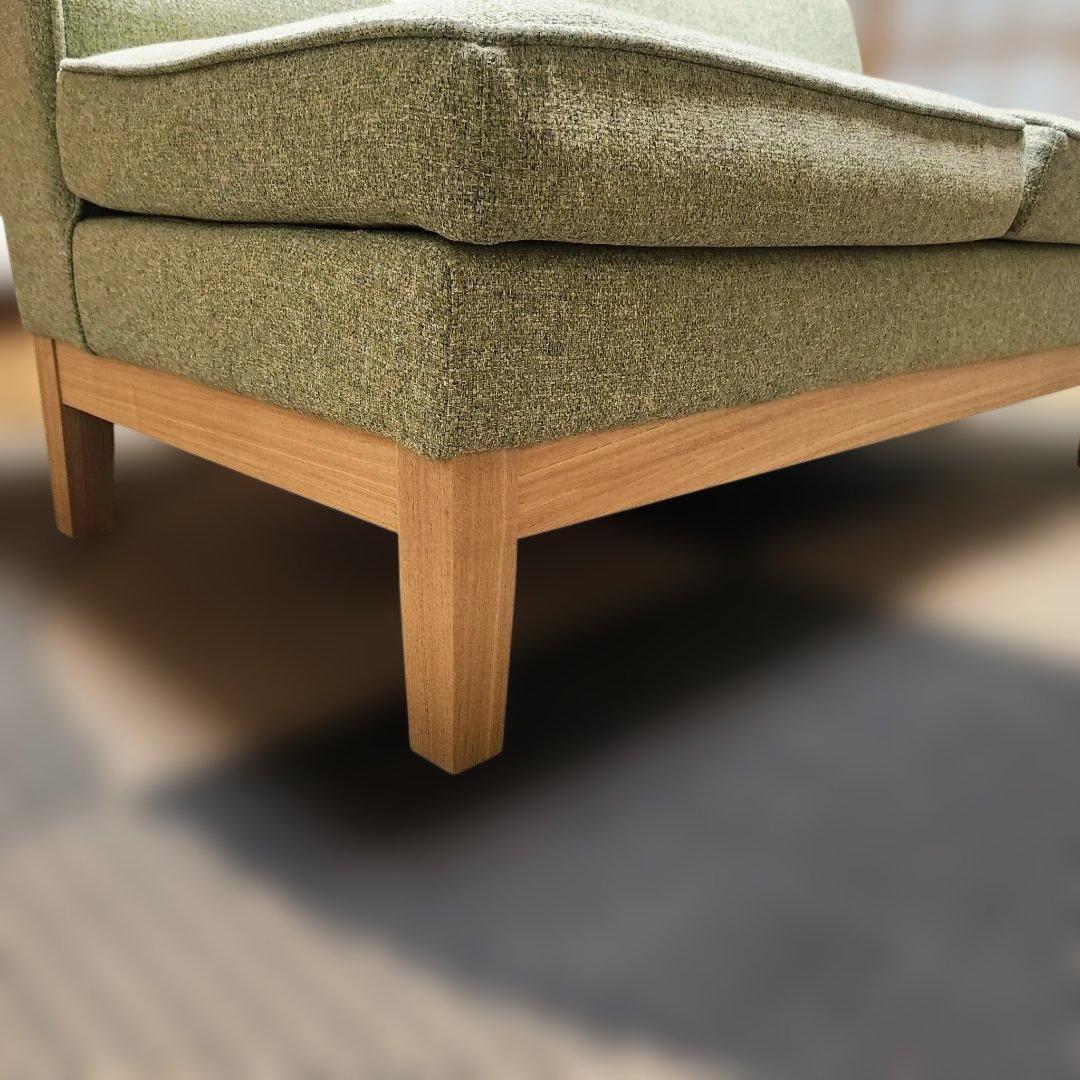 愛知県直接受け取り　ニトリ 2Pソファ モスグリーン ナチュラル ファブリック