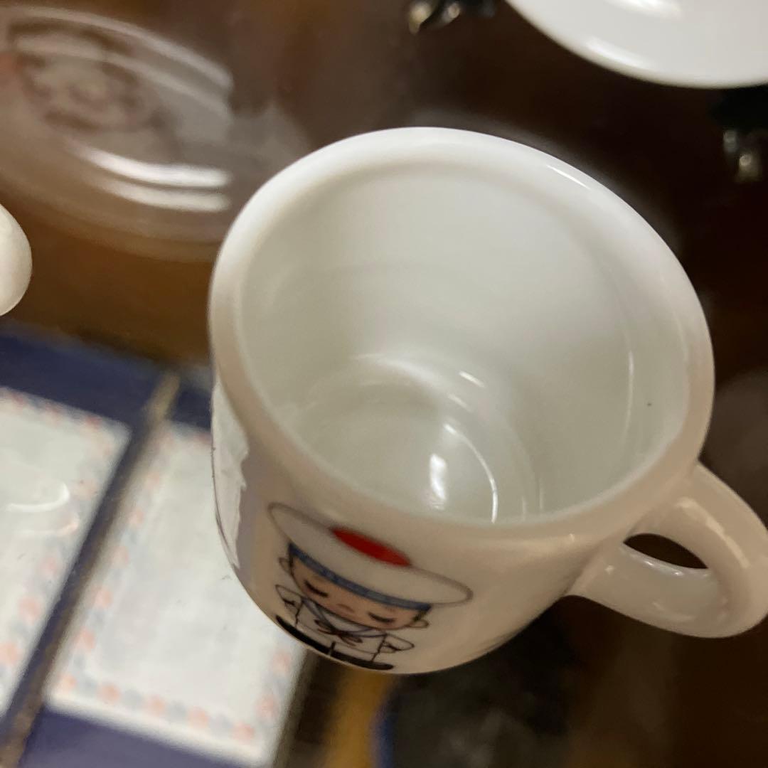 内藤ルネ　ミニチュア　カップ　ソーサー　陶器製　ディスプレイ　昭和　レトロ