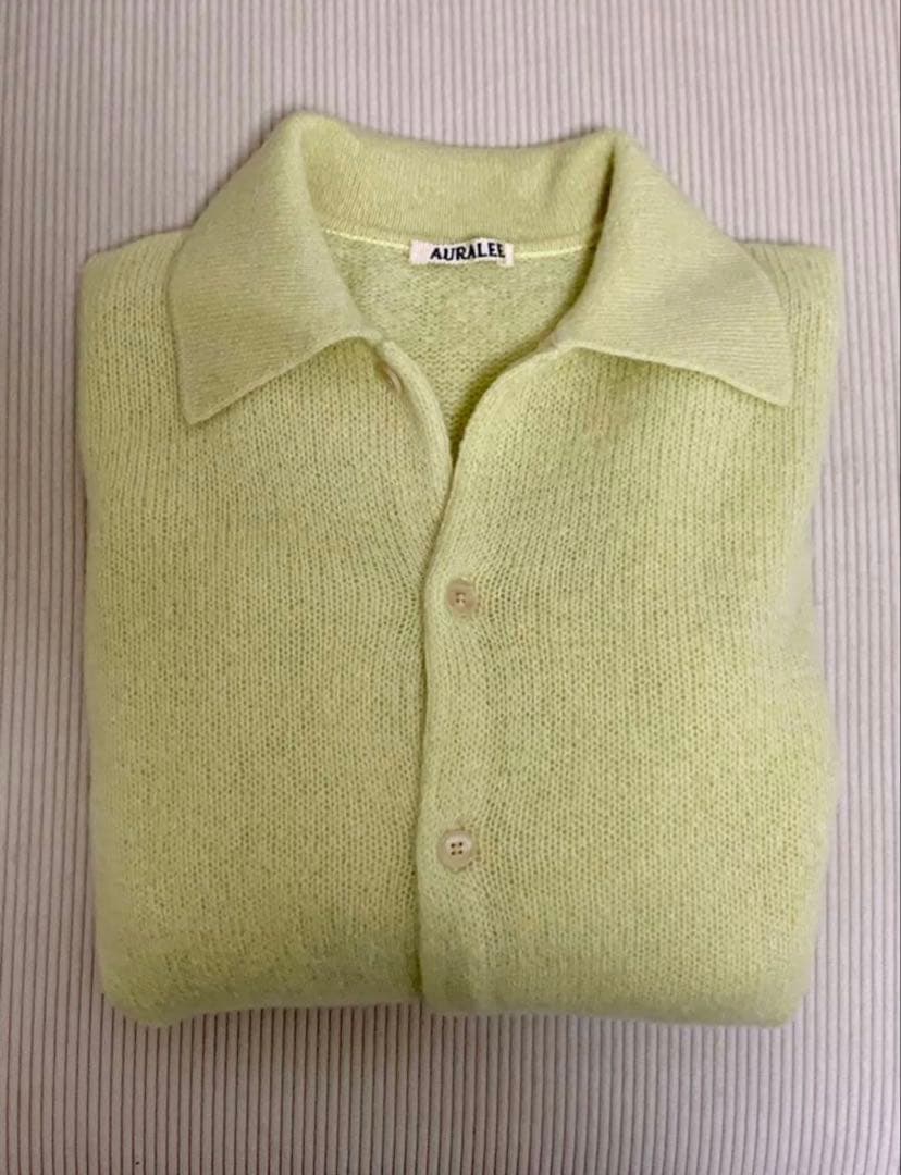 【AURALEE】SHETLAND WOOL CASHMERE KNIT