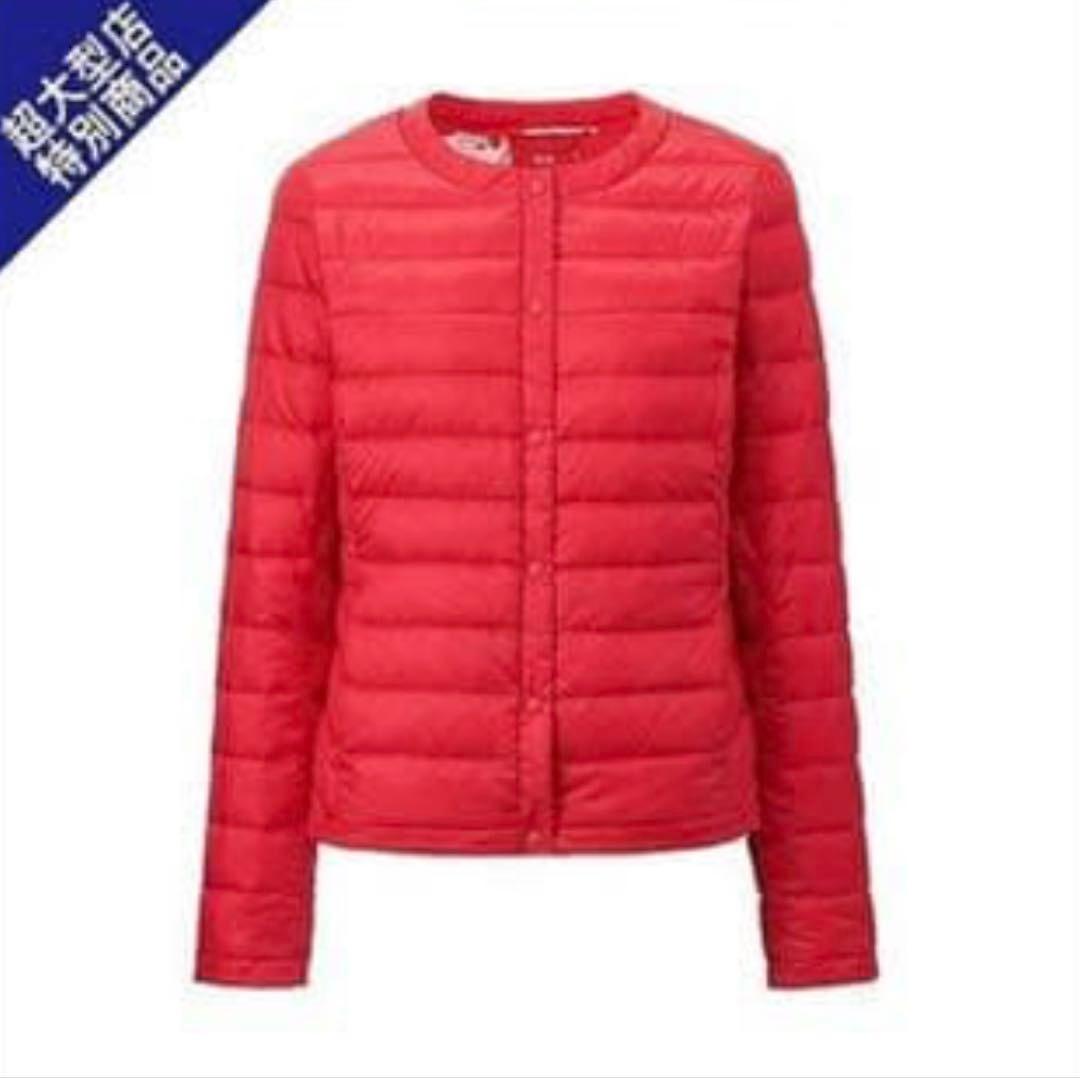 ユニクロ ウルトラライトダウン ディズニー ミッキー柄 UNIQLO 新品 赤