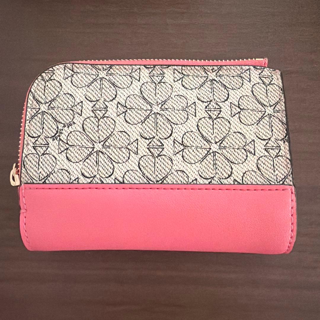 kate spade 二つ折り財布 ピンク