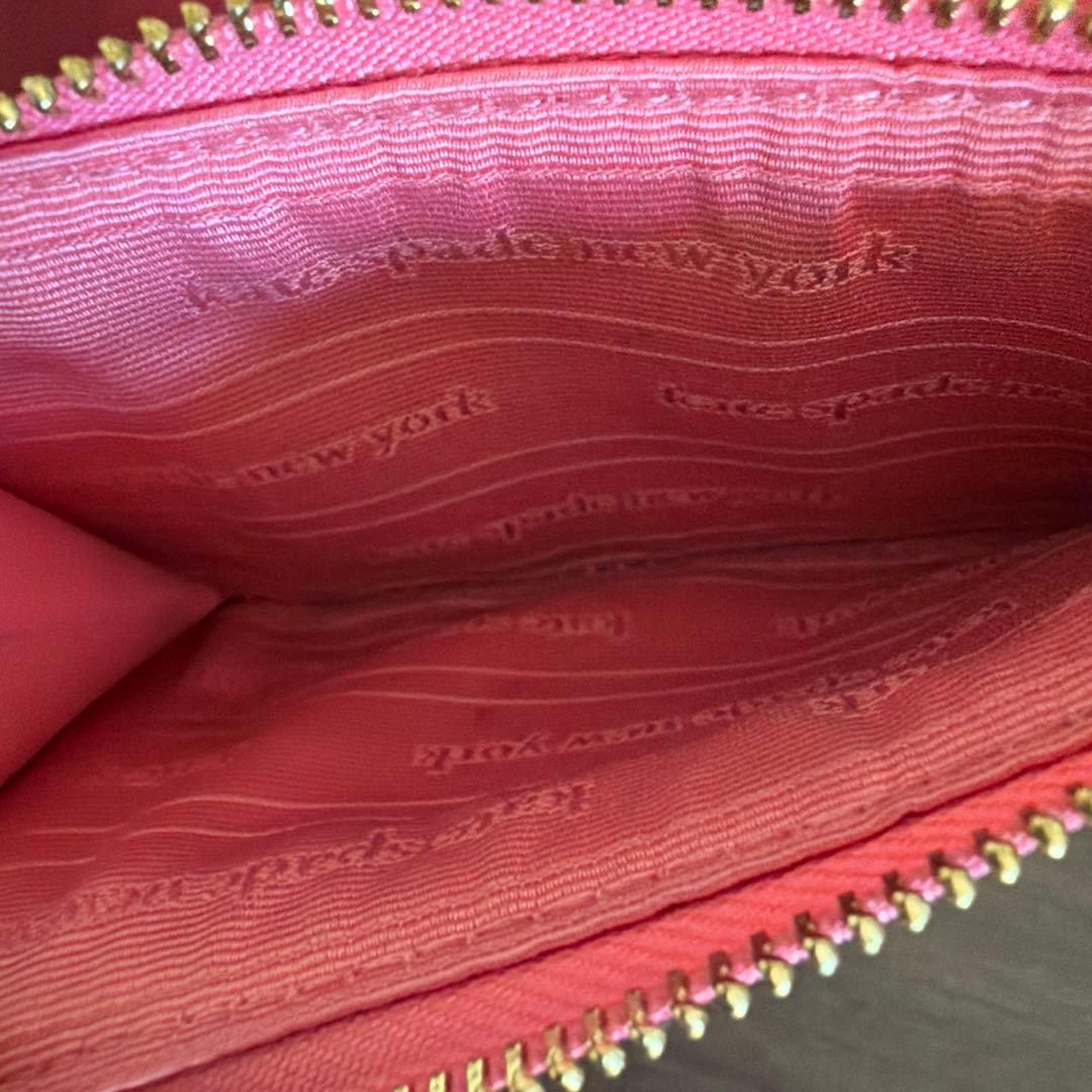 kate spade 二つ折り財布 ピンク