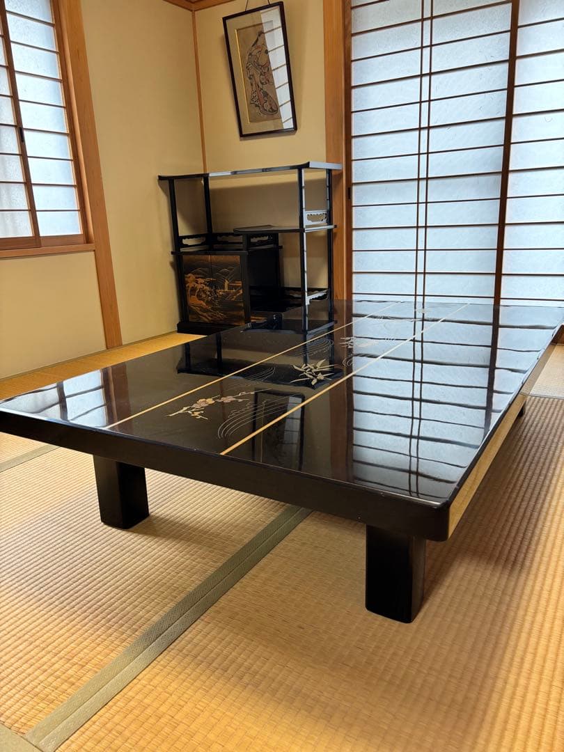 超高級　輪島漆塗り　飾り棚　和キャビネット