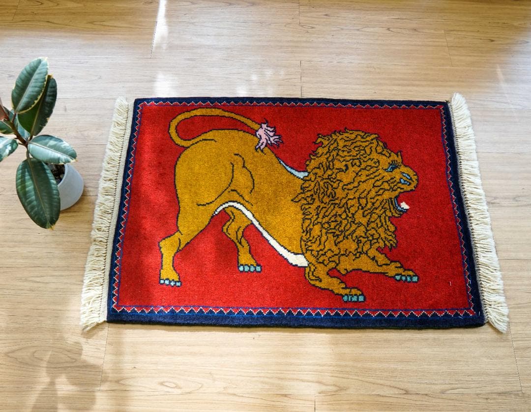 89x63cm 手織り ペルシャ絨毯　カシュカイ族