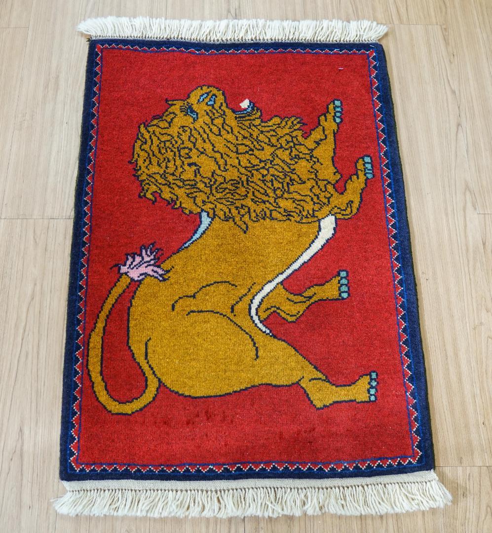 89x63cm 手織り ペルシャ絨毯　カシュカイ族