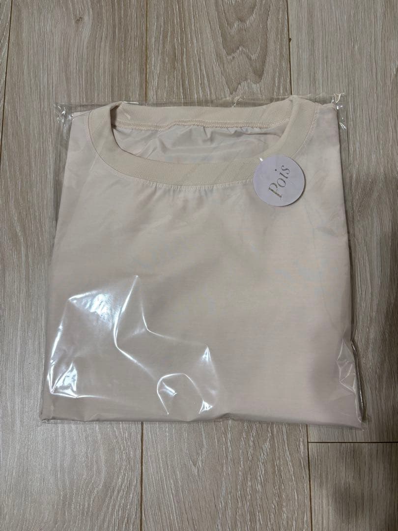 pois blouse tee ブラウスティー　ピンク