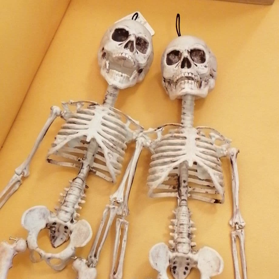 身長約７５センチハロウィーン骸骨オブジェ×2セット