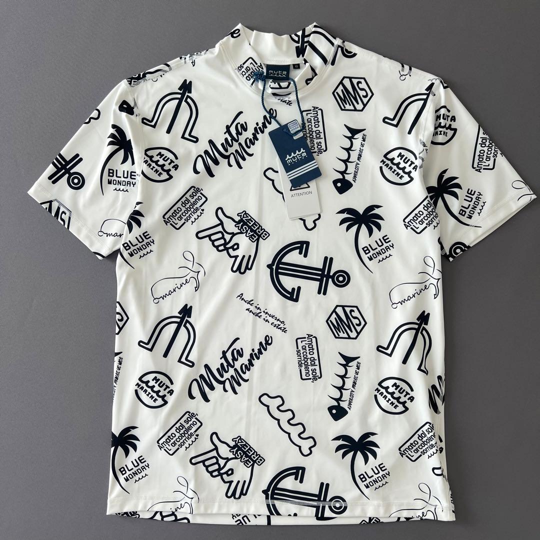 【新品】muta MARINE ムータマリン　25ss モックネック　メンズ　白