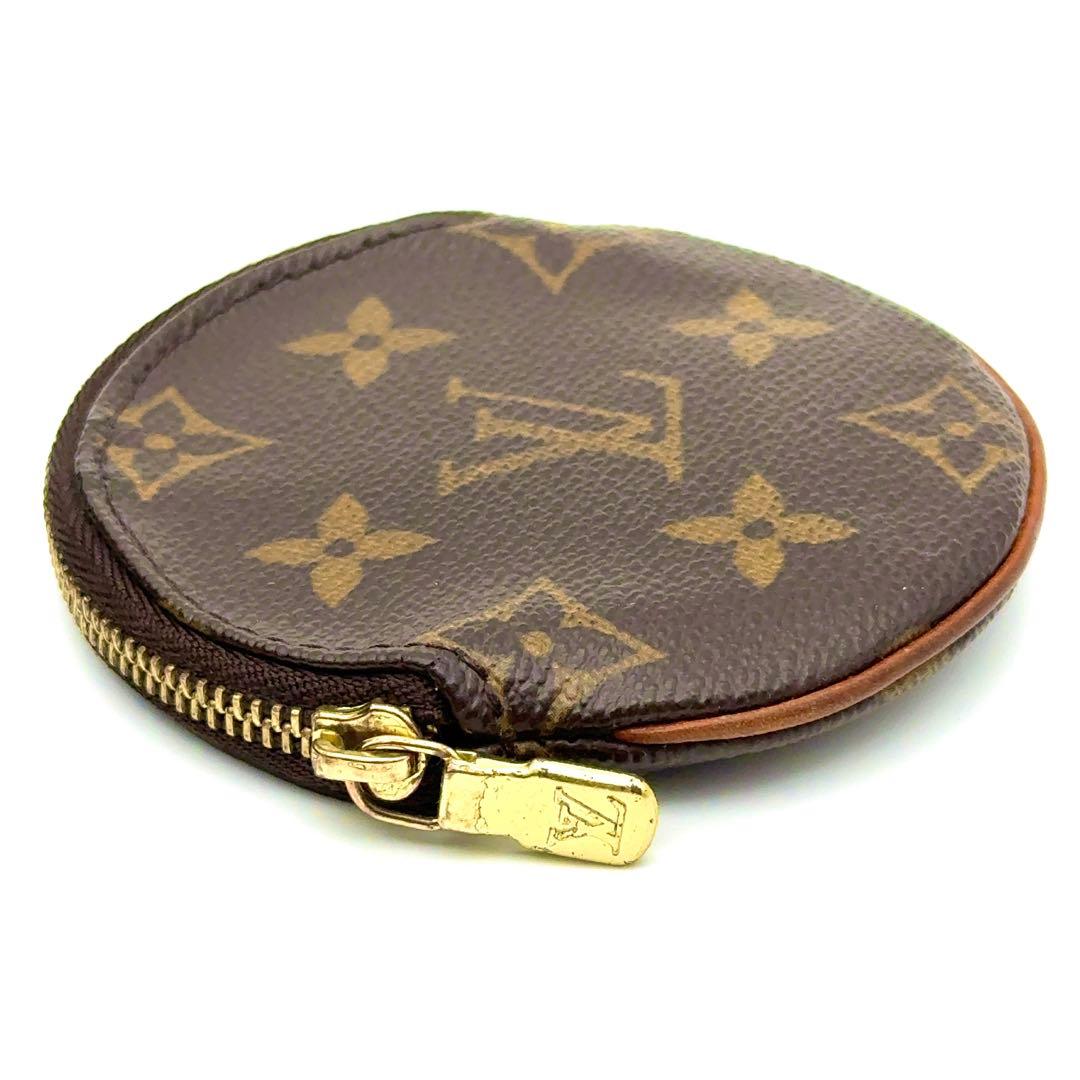 【極美品】ルイヴィトン モノグラム ポルトモネ ロン ケース 丸型 小銭