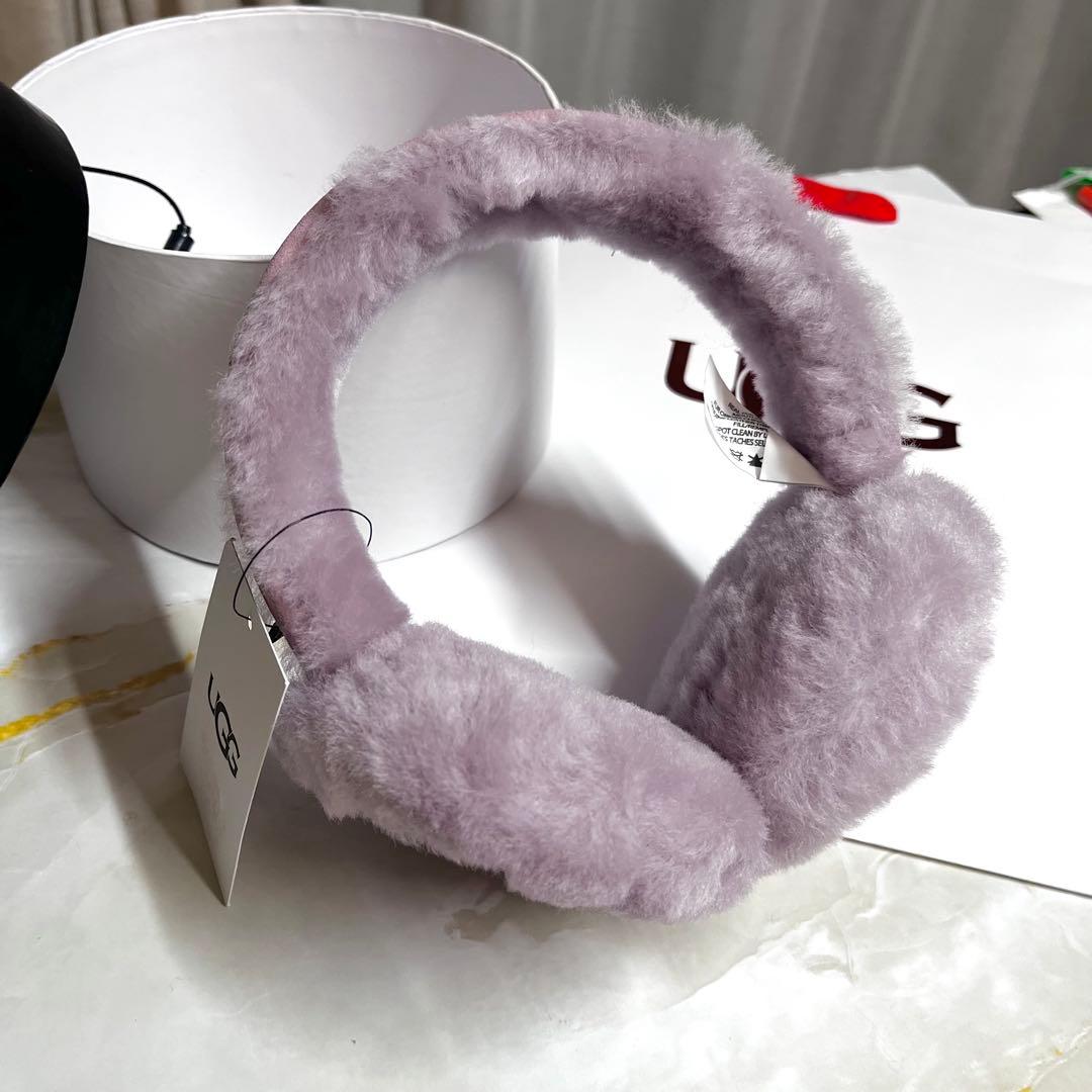 【新品未使用】UGG ライラック　シープスキン イヤマフ　イヤーマフラー　04