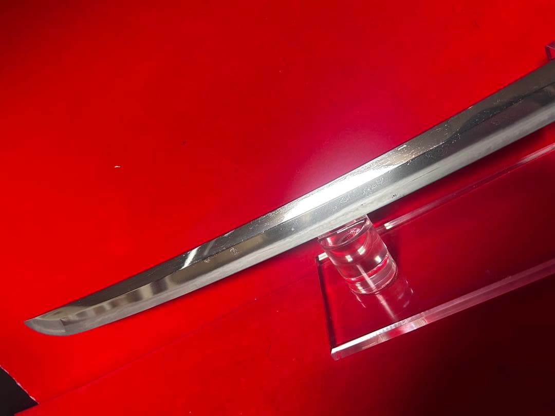 01568 包丁　マグロ包丁　先丸　刃文綺麗　研師仕上げ　切味抜群　未使用品