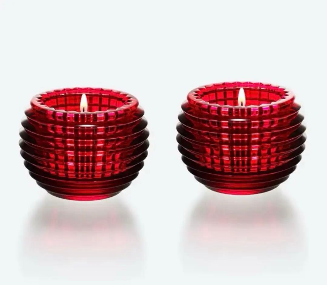 新品☆バカラ キャンドルホルダー アイ キャンドルスタンド ペア クリスマス