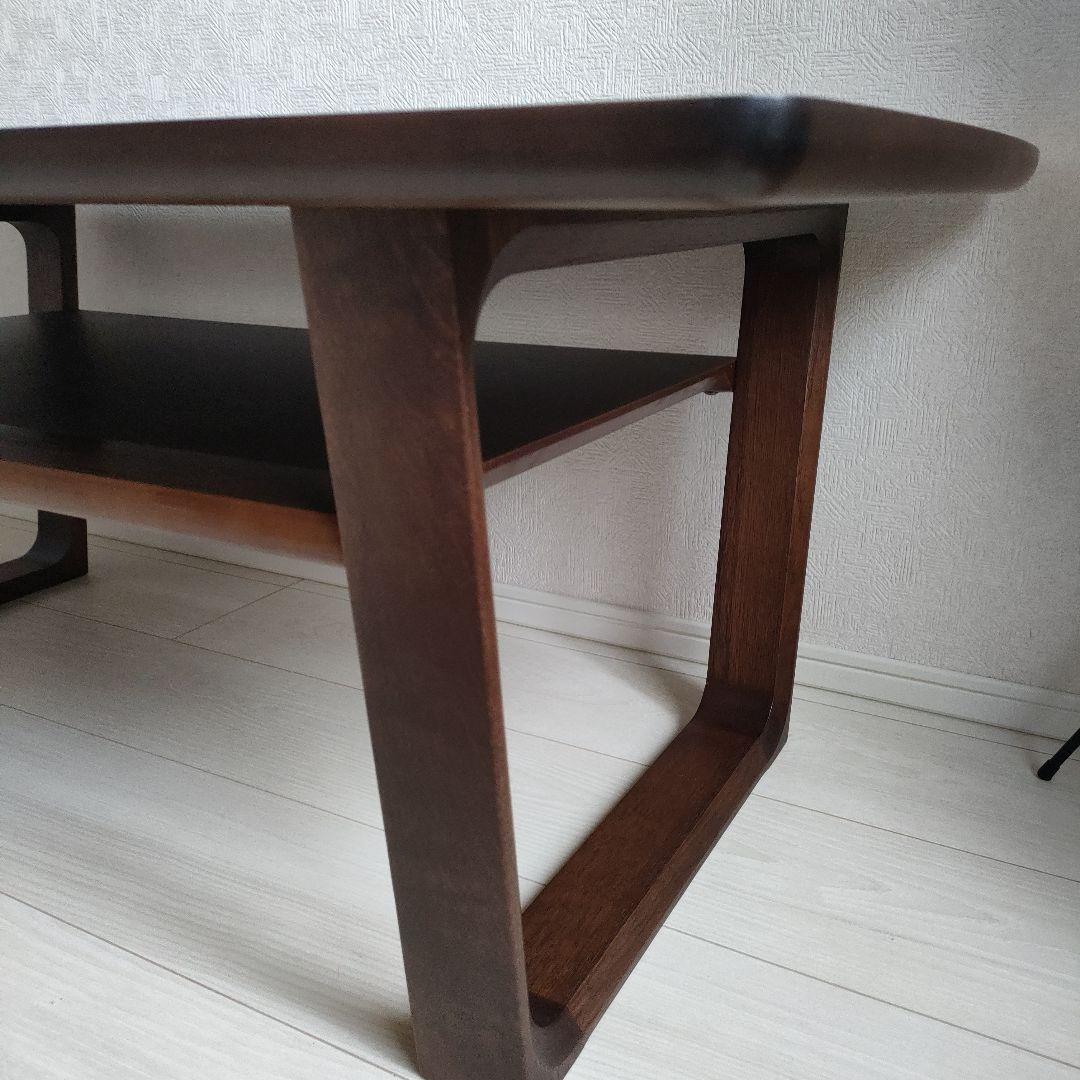 【超美品】カリモク★ダークブラウン木製センターテーブル