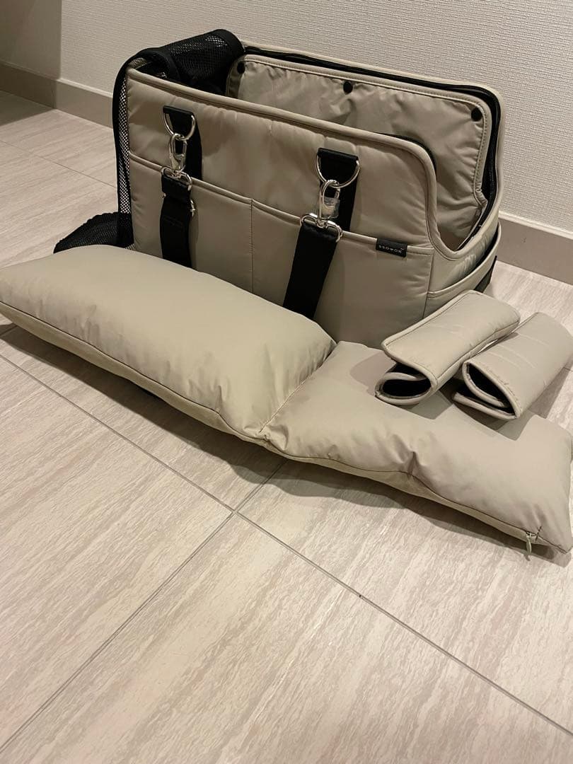 ssoook小型犬用ショルダーバッグ ベージュ