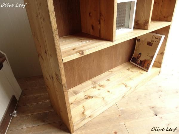 サイズ、デザインオーダー可！仕切りデザイン3段チェストナチュラルブラウン受注製作